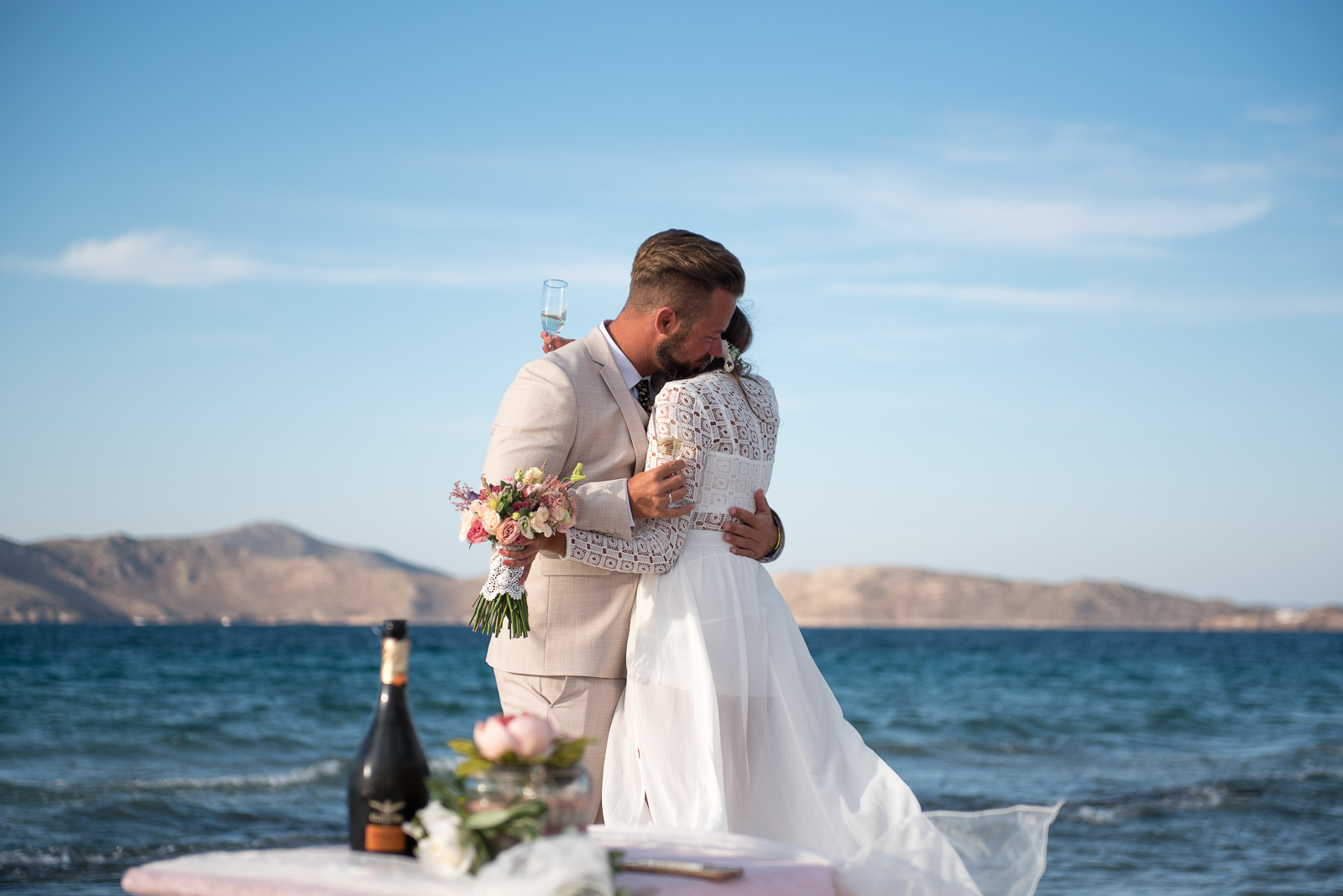 Wedding photographer in Greek island