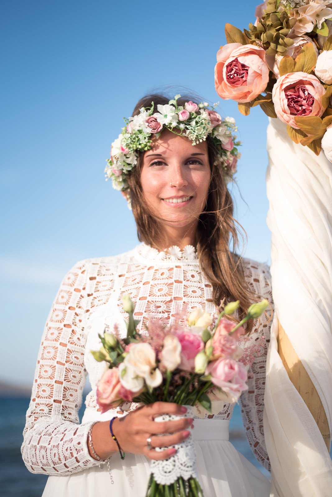Wedding photographer in Greek island