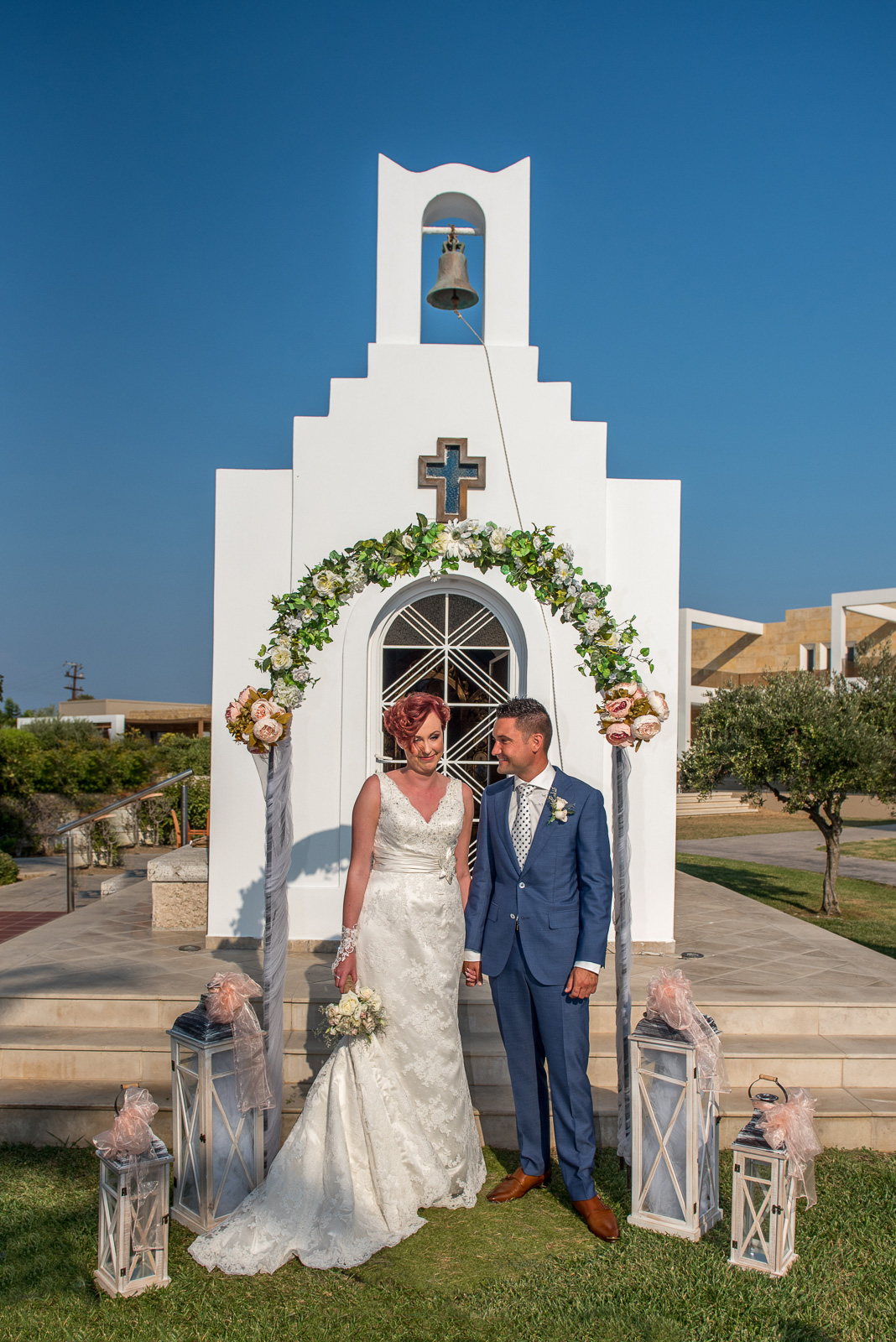 Photographer in Greek island