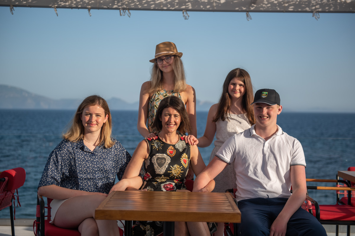 Family photo session in Dimitra beach