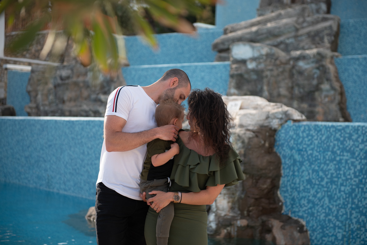 family photo session Mitsis Blue Dome resort