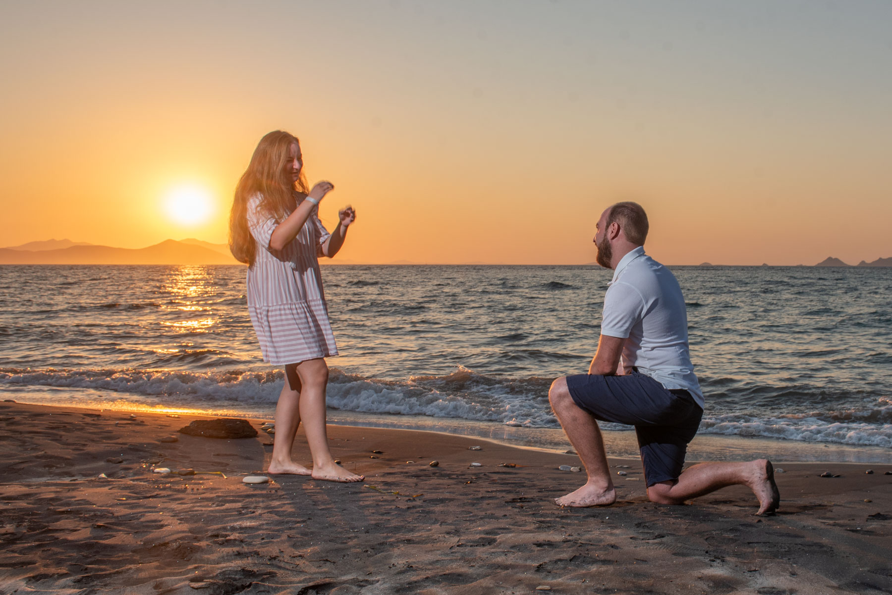 Surprise proposal in Greece in Kos island
