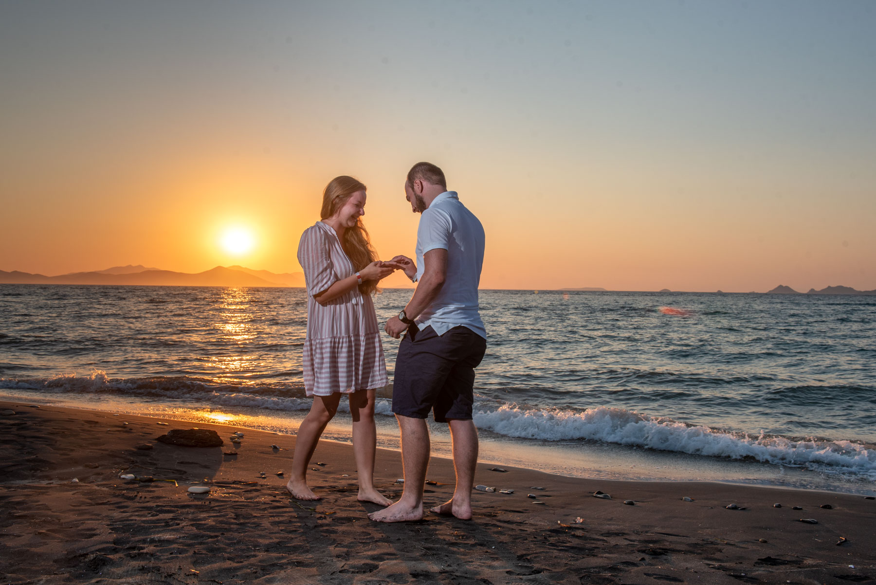 Surprise proposal in Greece in Kos island