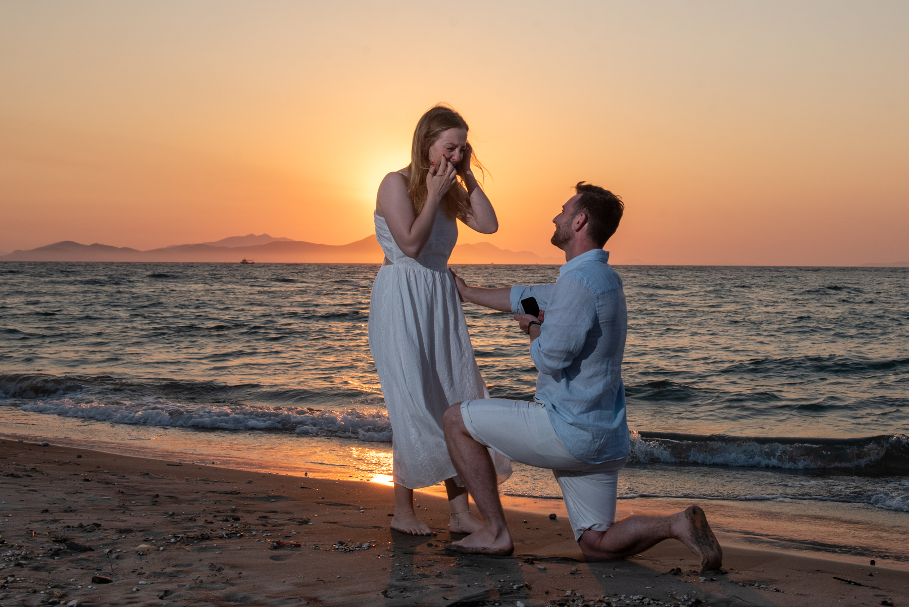 Surprise proposal photo shoot in Kos island