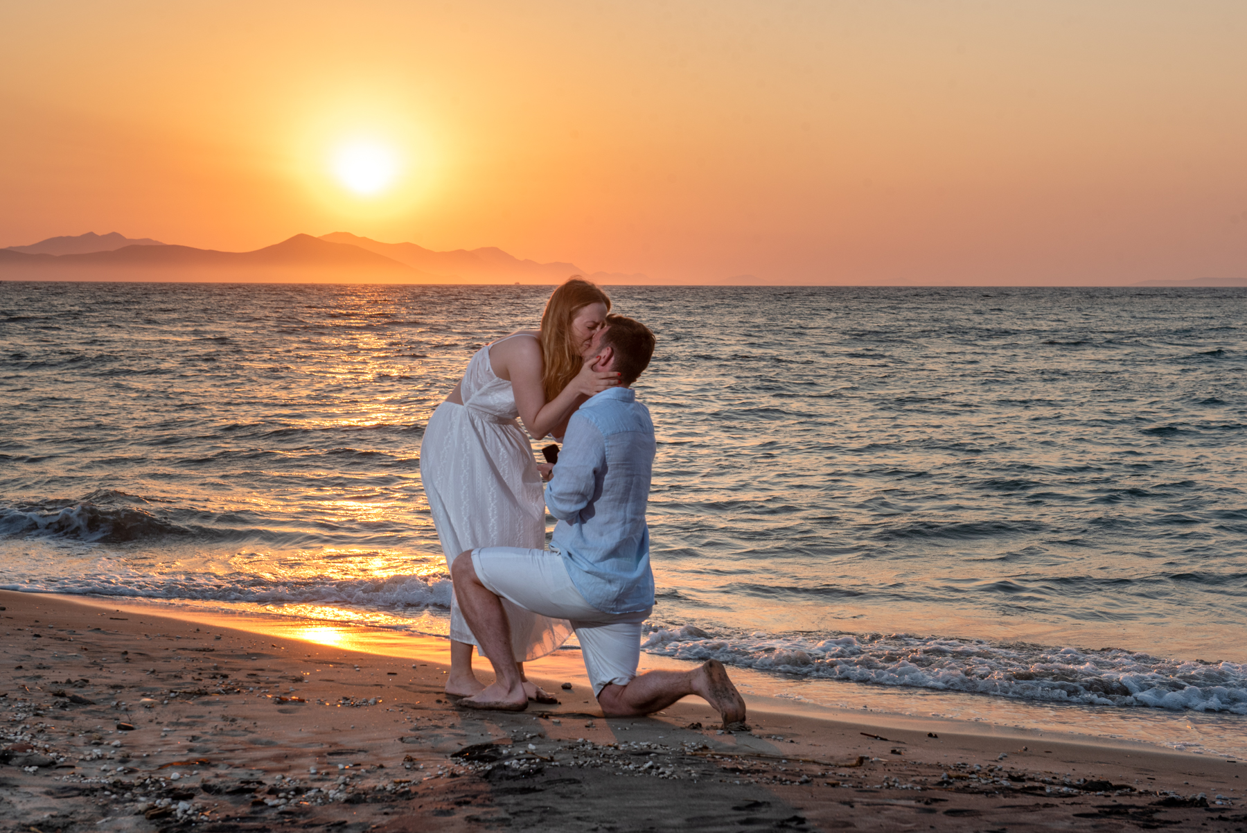 Surprise proposal photo shoot in Kos island