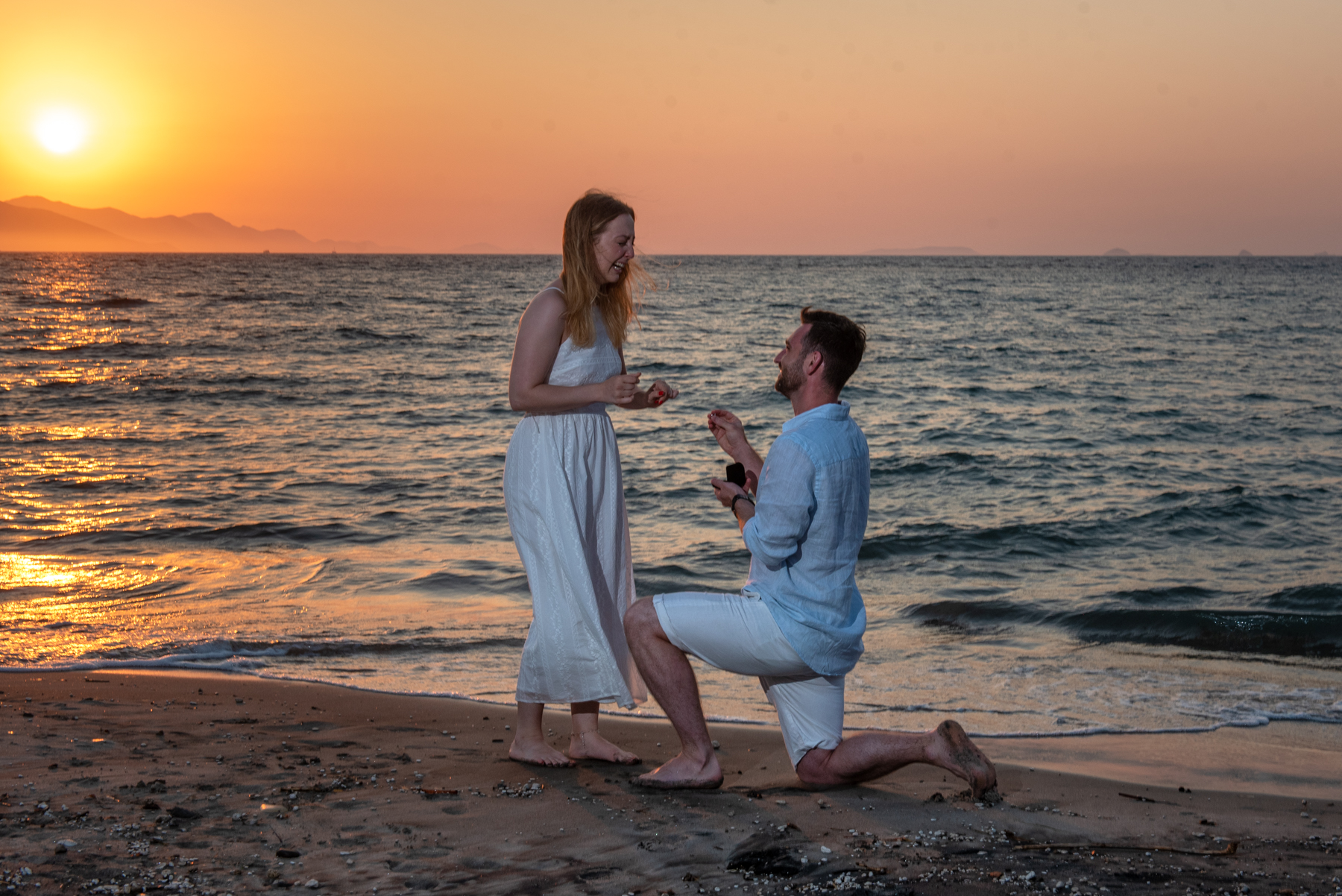 Surprise proposal photo shoot in Kos island