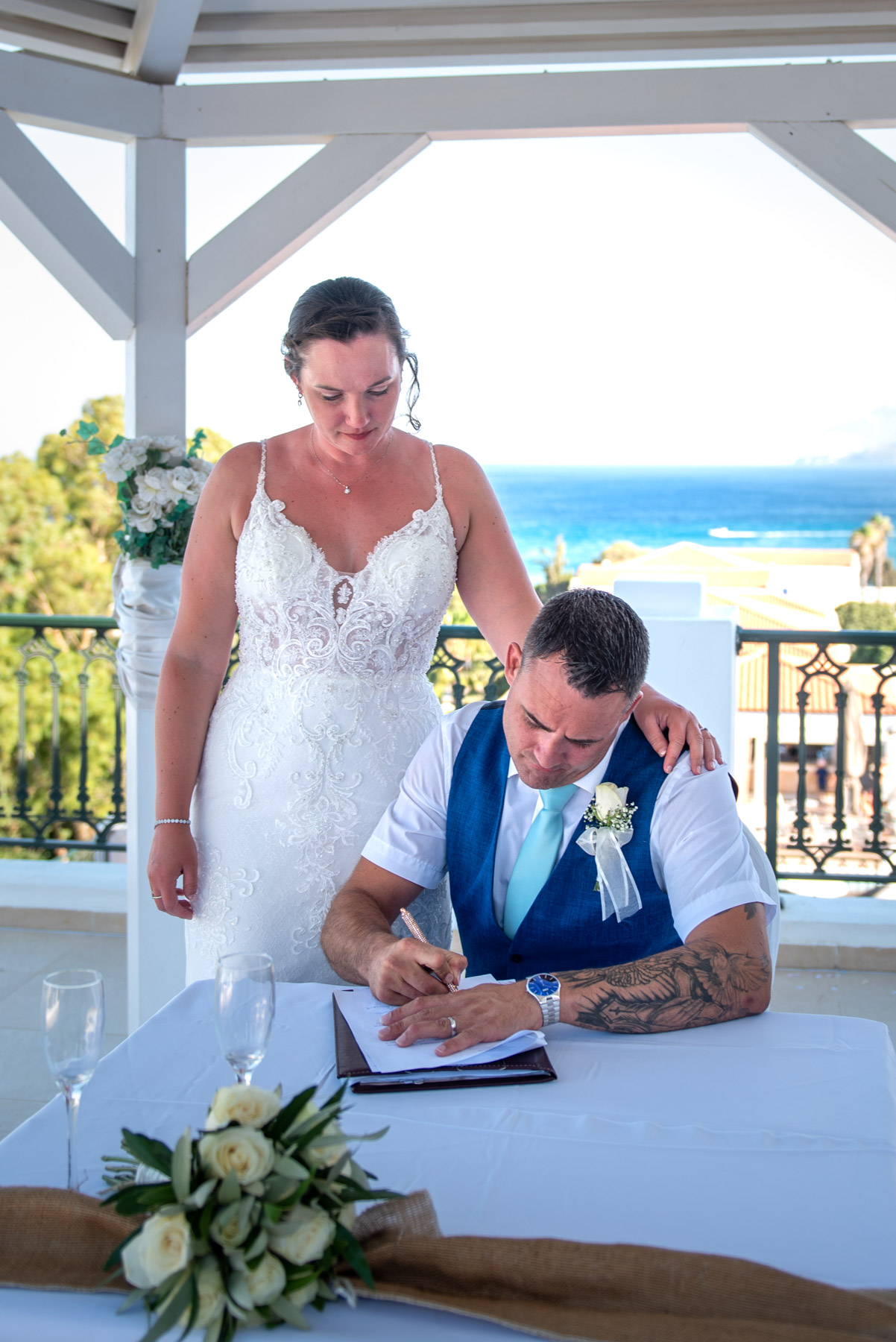 wedding at Atlantica hotel