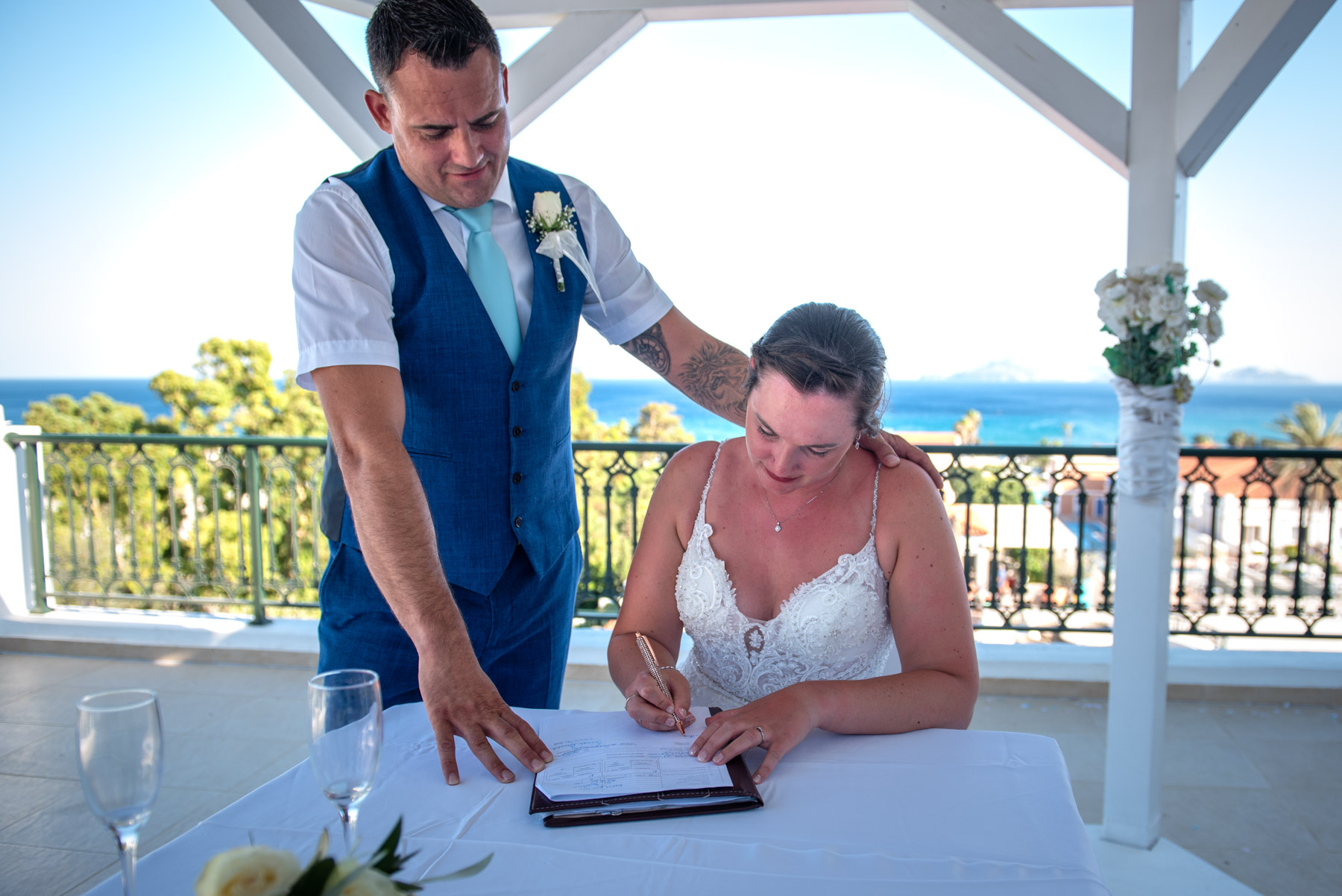 wedding at Atlantica hotel