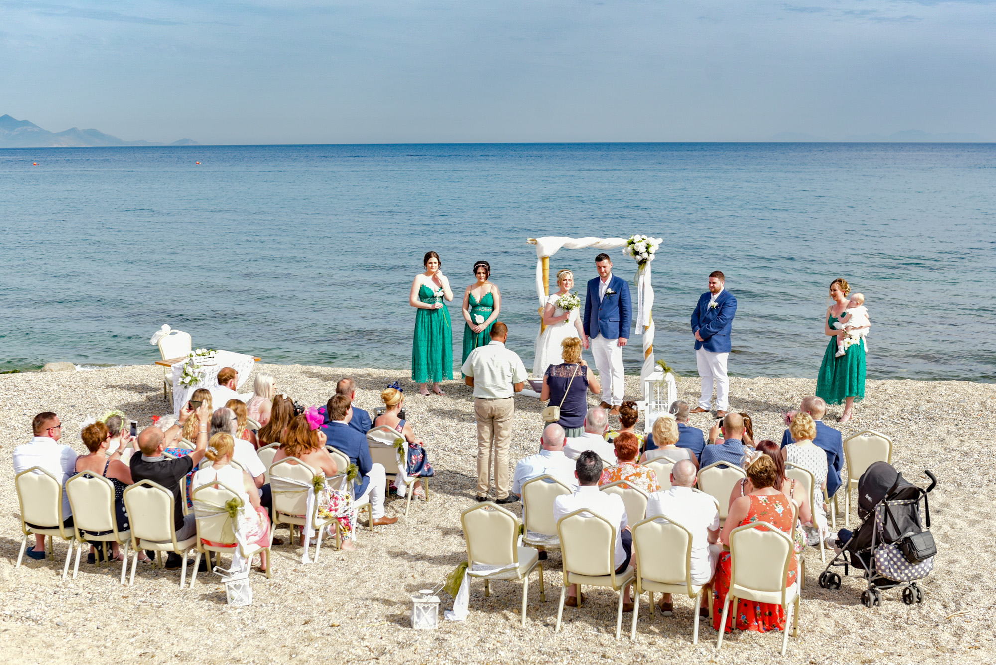 Wedding on the beach Kos island and Greek islands