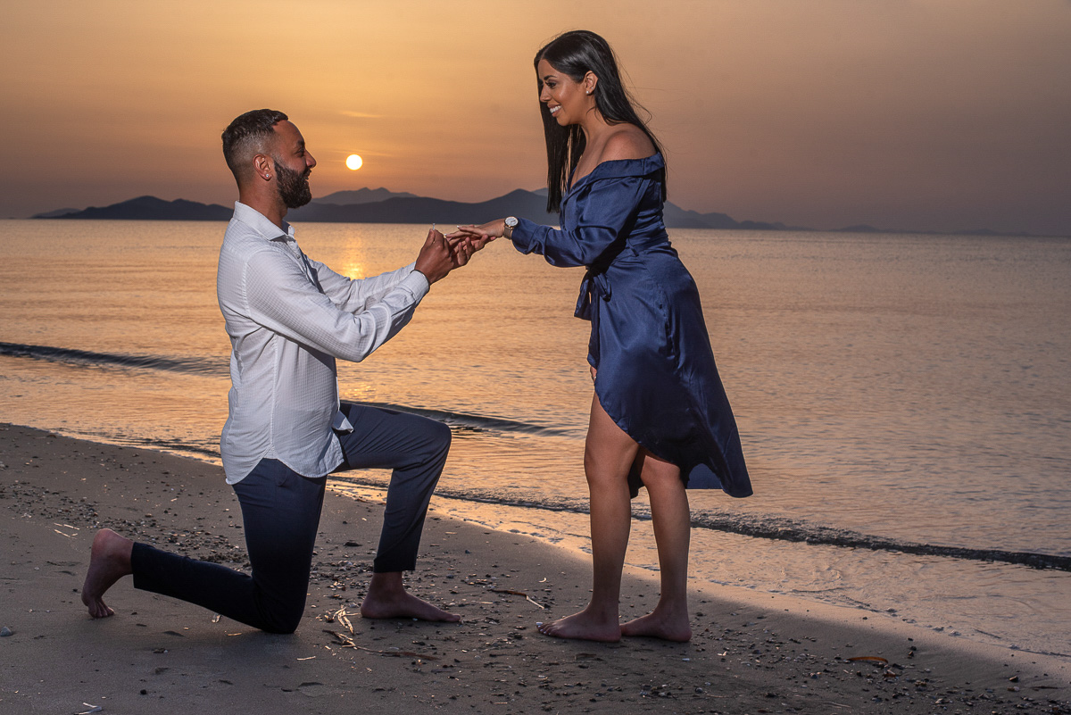 Surprise proposal photo shoot in Kos island