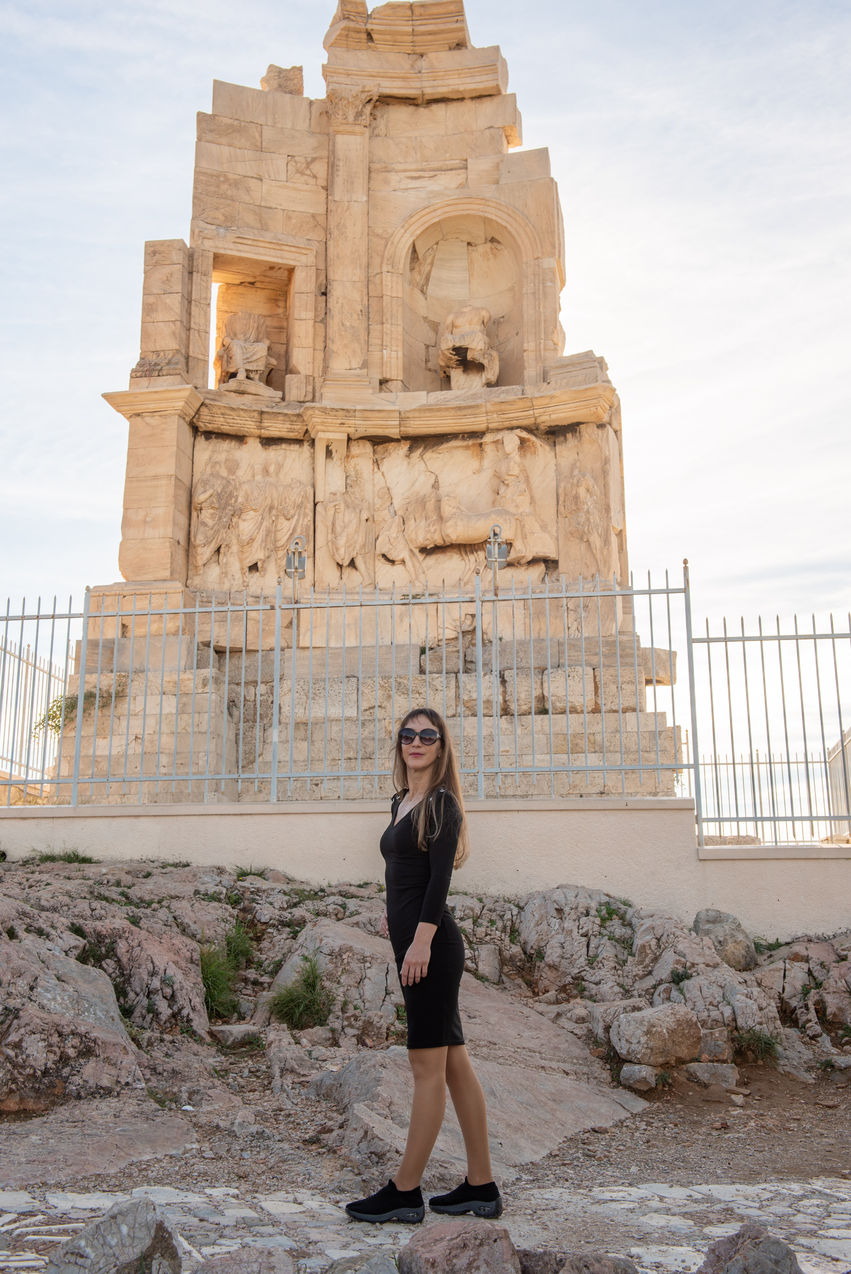 Athens photo shoot with view of Acropolis and Parthenon