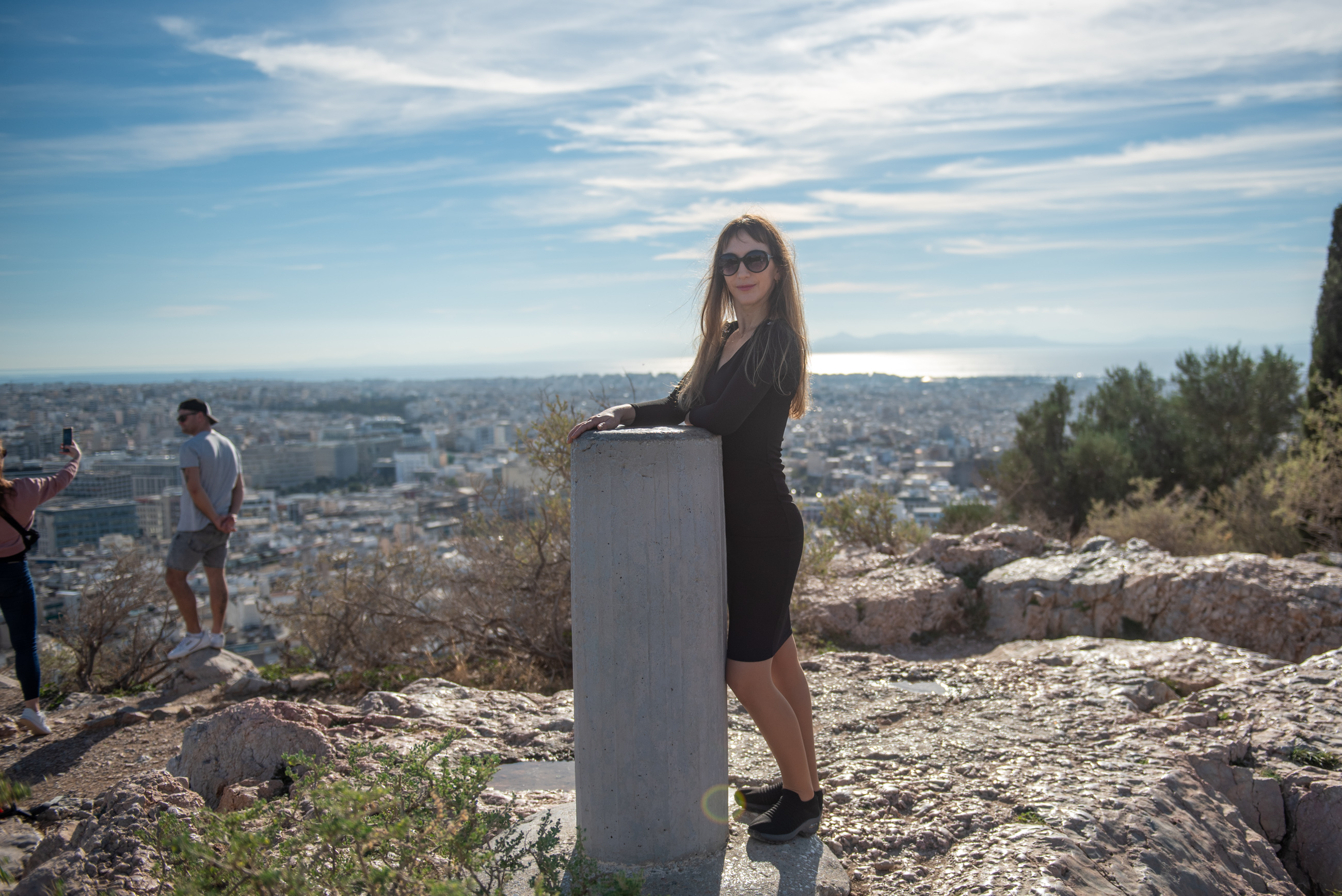 Athens photo shoot with view of Acropolis and Parthenon