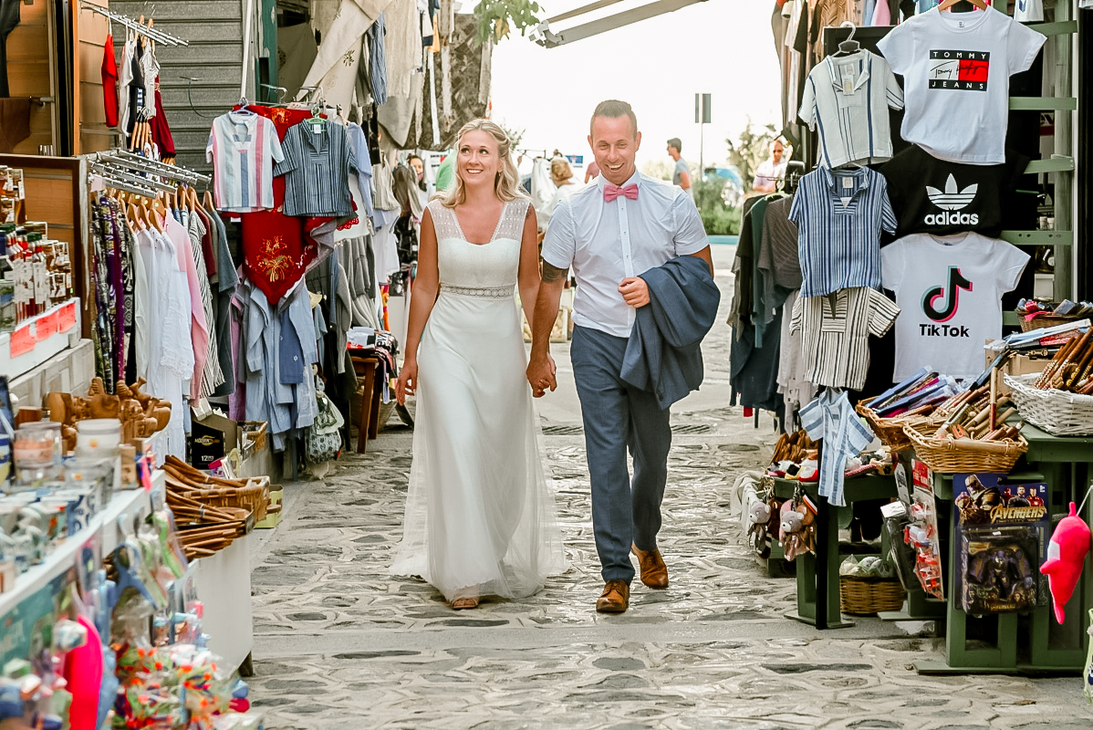 honeymoon photo shoot on Kos island