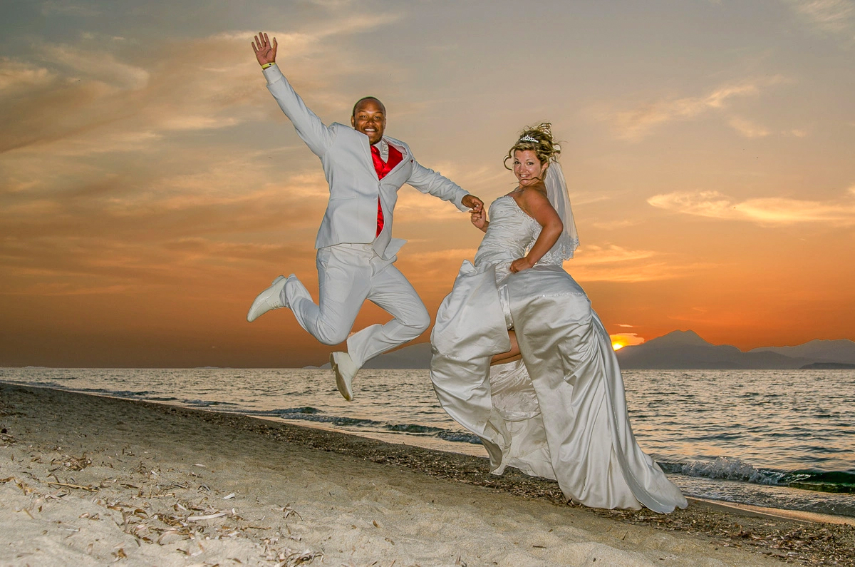 honeymoon photo shoot on Kos island