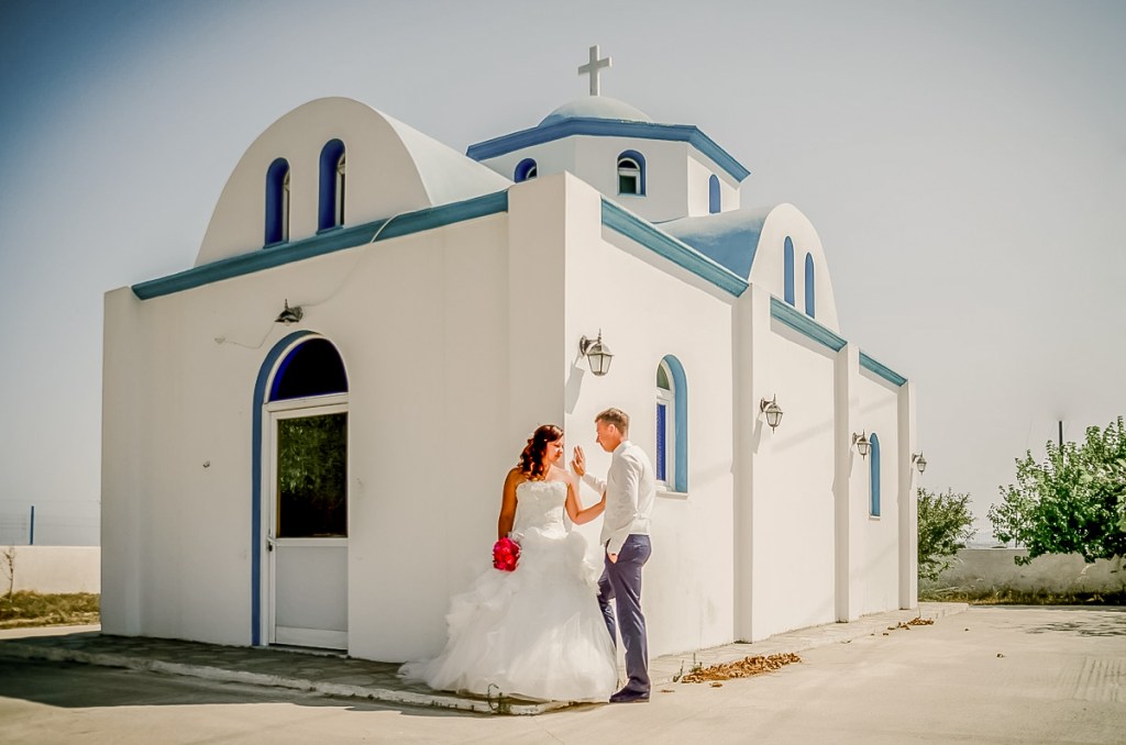 honeymoon photo shoot on Kos island