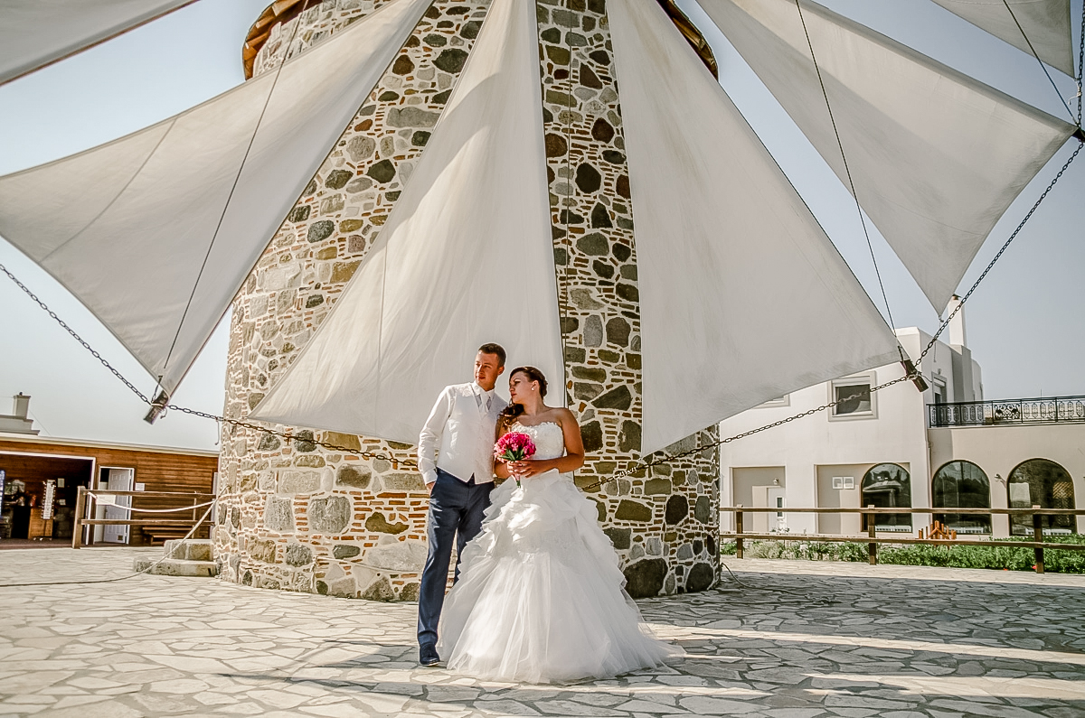 honeymoon photo shoot on Kos island