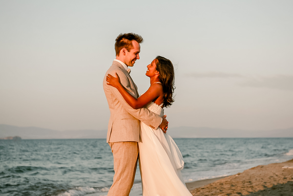 honeymoon photo shoot on Kos island