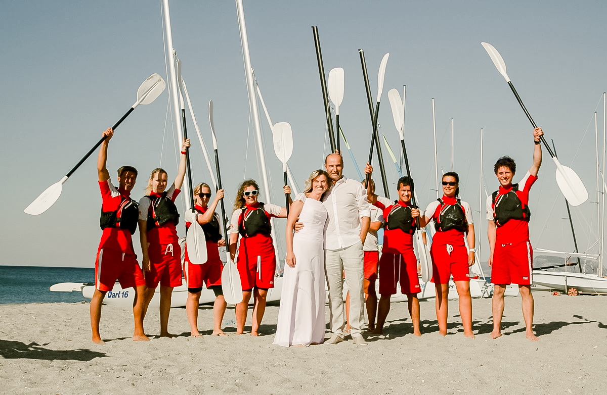 honeymoon photo shoot on Kos island