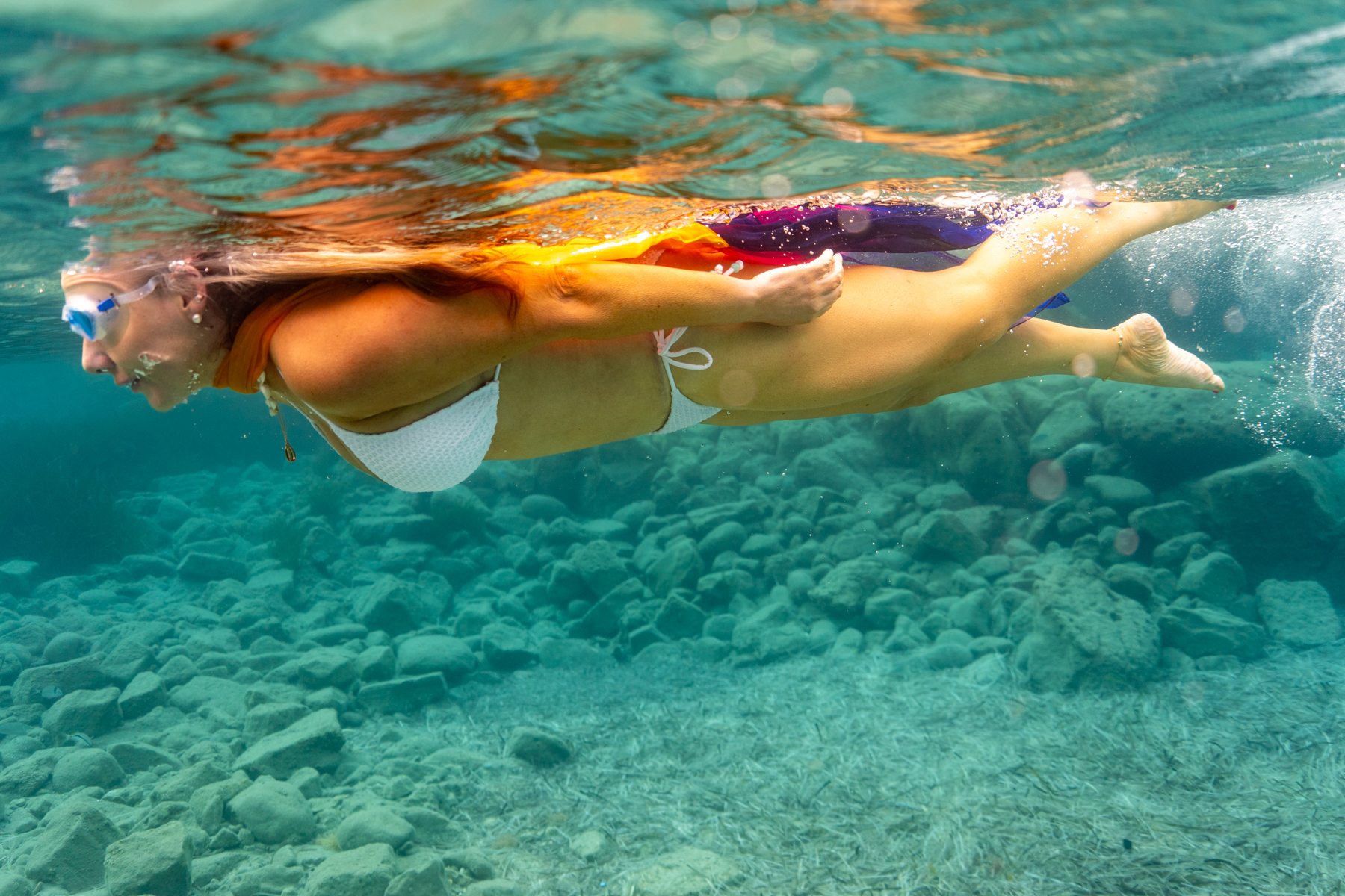 underwater photo shoot in Greece