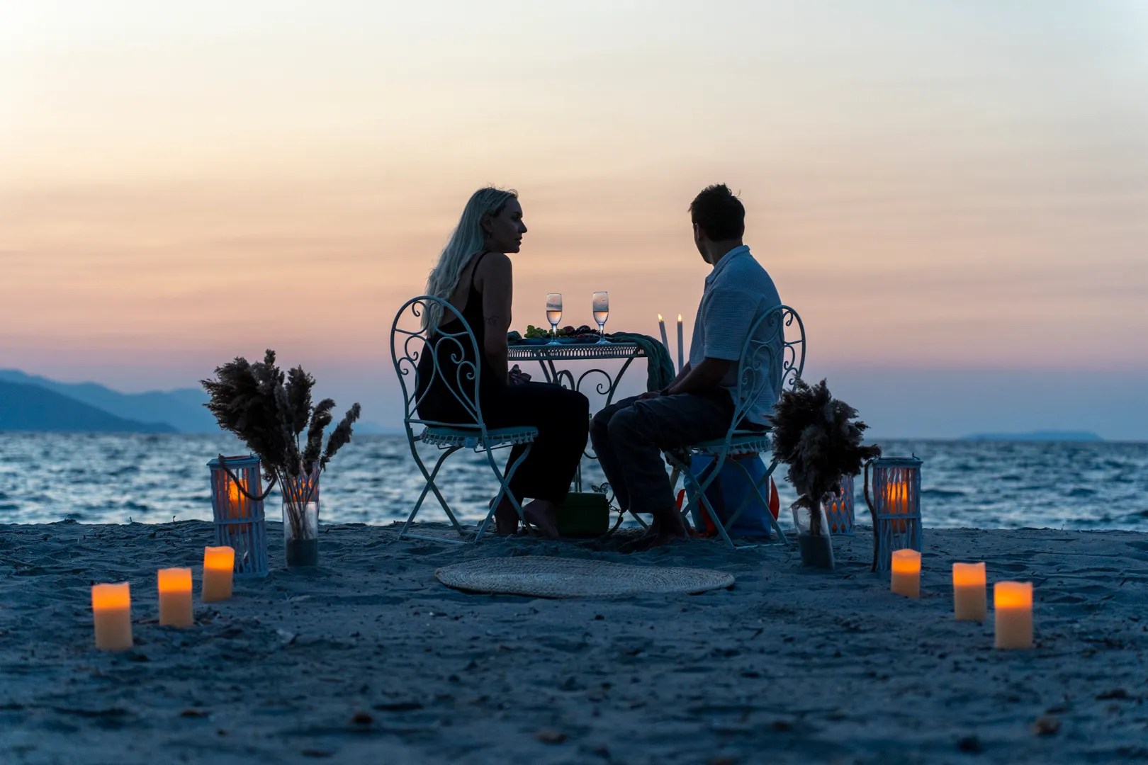 Picnic experience in Kos on the beach at sunset time
